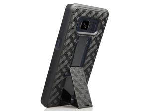 Black Kickstand Slim Case Hard Cover for Samsung Galaxy S8 Active SMG892