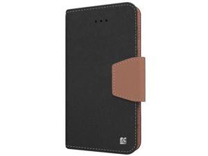 BLACK BROWN INFOLIO WALLET CREDIT CARD ID CASH CASE STAND FOR iPHONE 6 PLUS 55