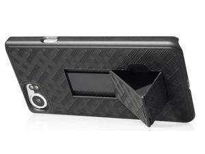 Black Kickstand Slim Case Hard Cover for BlackBerry KEYone