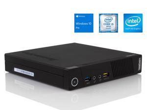 Lenovo ThinkCentre M93p Tiny Desktop, Intel Dual-Core i5-4570T Upto 3.6GHz, 8GB RAM, 128GB SSD, DisplayPort, HDMI, VGA, LAN, Wi-Fi, Windows 10 Pro