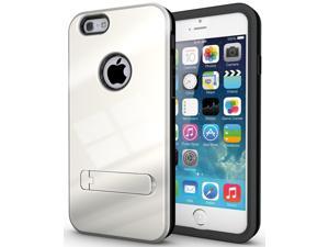 WHITE SLIM TOUGH SHIELD GLOSSY ARMOR HYBRID CASE COVER SKIN FOR iPHONE 6 47