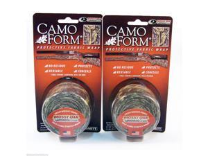 (2 Pack) Camo Form Mossy Oak Shadowgrass Camouflage Gear Wrap Protective Self Cling