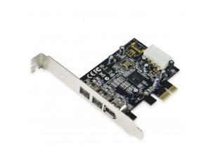 Syba SY-PEX30016 2 Port Firewire 1394B and 1 Port 1394A PCI-e 1.1 x1 Card Syba SY-PEX30016 2 Port Firewire 1394B and 1 Port 1394A PCI-e 1.1 x1 Card