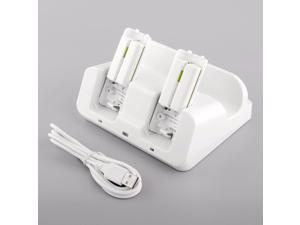 3 in 1 Charger Station Docking White+2 Battery Case For Wii U Gamepad Game Console Gaming Controller Gamer HOT SALE Gift 3 in 1 Charger Station Docking White+2 Battery Case For Wii U Gamepad Game Console Gaming Controller Gamer HOT SALE Gift