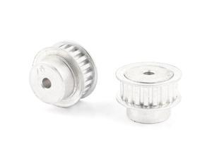 Unique Bargains 2 Pieces Stainless Steel 6mm Bore 6mm Pitch 20T Timing Pulley for 11mm Wide Belt