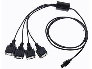 Coolgear 4-port USB to RS232 Adapter FTDI FT4232H & ZyWyn Coolgear 4-port USB to RS232 Adapter FTDI FT4232H & ZyWyn