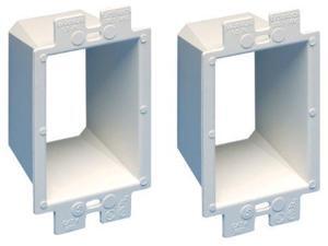 Arlington BE1-2 Electrical Outlet Box Extender, 1-Gang, White, 2-Pack Arlington BE1-2 Electrical Outlet Box Extender, 1-Gang, White, 2-Pack
