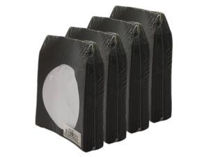 BestDuplicator Black Cd/Dvd Paper Media Sleeves Envelopes with Flap and Clear Window (400 Sleeves)