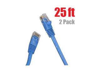 Lynn Electronics CAT6-10-BLB Booted Ethernet Patch Cable 2-Pack 10-Feet Blue 