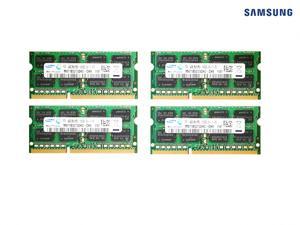 SAMSUNG 16GB Kit (4* 4GB) 204-Pin DDR3 SO-DIMM DDR3 1333 (PC3 10600) Laptop Memory Model M471B5273DH0-CH9