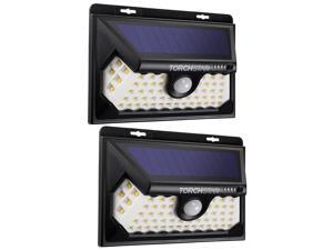 TORCHSTAR 2 Pack 58 LED Solar Security Light with 4 Optional Modes, Dusk to Dawn Wireless Motion Sensor Light, Outdoor Wall Light for Yard, Garage, 3000K TORCHSTAR 2 Pack 58 LED Solar Security Light with 4 Optional Modes, Dusk to Dawn Wireless Motion Sensor Light, Outdoor Wall Light for Yard, Garage, 3000K