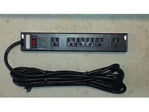 mountable power strip, 6-outlet surge protector, wall mount and under desk mount with durable metal case mountable power strip, 6-outlet surge protector, wall mount and under desk mount with durable metal case