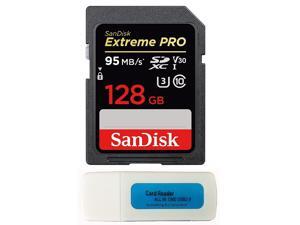 SanDisk 128GB Extreme Pro Memory Card for FujiFilm X-T2, X100F, FinePix S8600, X-S1, X-T10, X-A1, X100T Digital DSLR Camera SDXC High Speed 4K V30 UHS-I with Everything But Stromboli Reader SanDisk 128GB Extreme Pro Memory Card for FujiFilm X-T2, X100F, FinePix S8600, X-S1, X-T10, X-A1, X100T Digital DSLR Camera SDXC High Speed 4K V30 UHS-I with Everything But Stromboli Reader