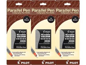 Pack of 3 Pilot Parallel Pen Ink Refills for Calligraphy Pens, Black, 12 Cartridges per Pack (77313) Pack of 3 Pilot Parallel Pen Ink Refills for Calligraphy Pens, Black, 12 Cartridges per Pack (77313)