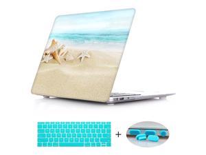 MacBook Pro 13 Case (Non-Retina) ,Clear Hard Shell Protective Case Cover For MacBook Pro 13.3" WITH CD-ROM Drive (A1278) - Ocean Beach Starfish