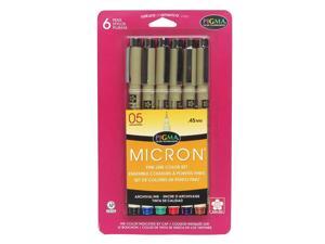 Sakura Pigma 30062 Micron Blister Card Ink Pen Set, Black, Ass't Point Sizes 6CT Set Sakura Pigma 30062 Micron Blister Card Ink Pen Set, Black, Ass't Point Sizes 6CT Set