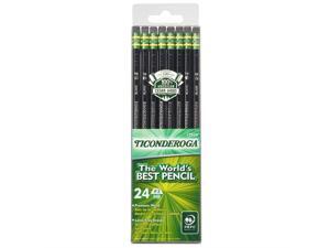 Dixon Ticonderoga Wood-Cased Graphite Pencils, #2 HB Soft, Black, 24 Count (13926) Dixon Ticonderoga Wood-Cased Graphite Pencils, #2 HB Soft, Black, 24 Count (13926)