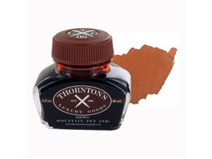 Thornton's Luxury Goods Fountain Pen Ink Bottle, 30ml (Brown)