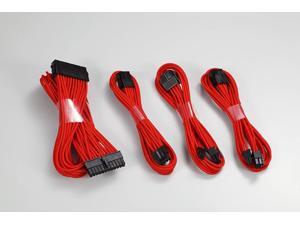Phanteks 24 Pin/ 8pin (4+4) M/B, 8pin (6+2) PCI-E Extension Cable Kit 500mm Length, Red (PH-CB-CMBO_RD) Phanteks 24 Pin/ 8pin (4+4) M/B, 8pin (6+2) PCI-E Extension Cable Kit 500mm Length, Red (PH-CB-CMBO_RD)