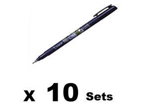 Tombow Fude Brush Pen, Fudenosuke, Hard (GCD-111)×10 sets Tombow Fude Brush Pen, Fudenosuke, Hard (GCD-111)×10 sets