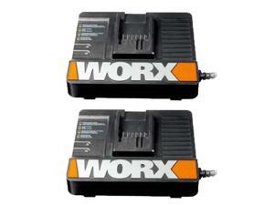 Worx 18V Lithium-Ion 2 Pack Of OEM Replacement 30 Min Rapid Charger WA3838 # 50018199-2PK Worx 18V Lithium-Ion 2 Pack Of OEM Replacement 30 Min Rapid Charger WA3838 # 50018199-2PK