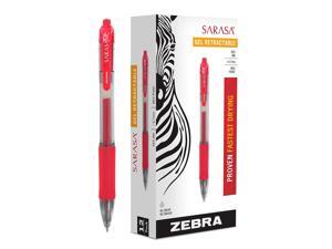 Staples Sonix Retractable Gel-Ink Pens Medium Point Red Dozen 651255 13562-CC 