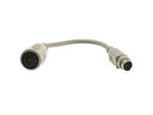 CableWholesale AT to PS/2 Keyboard Adapter, Din5 (AT) Female to MiniDin6 (PS/2) Male, 6 inch CableWholesale AT to PS/2 Keyboard Adapter, Din5 (AT) Female to MiniDin6 (PS/2) Male, 6 inch