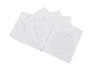 White, 100 Pack Memorex 01961 CD//DVD Paper Sleeves