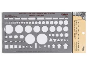 Pickett Circle and Identification Enclosures Template, Includes Circles, Squares, Rectangles and More (1002PI) Pickett Circle and Identification Enclosures Template, Includes Circles, Squares, Rectangles and More (1002PI)