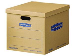 Bankers Box SmoothMove Classic Moving Boxes, Tape-Free Assembly, Easy Carry Handles, Medium, 18 x 15 x 14 Inches, 20 Pack (8817202) Bankers Box SmoothMove Classic Moving Boxes, Tape-Free Assembly, Easy Carry Handles, Medium, 18 x 15 x 14 Inches, 20 Pack (8817202)