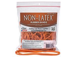 Alliance Rubber 37178#117B Non-Latex Rubber Bands, 1/4 lb poly bag contains approx. 63 bands (7" x 1/8", Orange) Alliance Rubber 37178#117B Non-Latex Rubber Bands, 1/4 lb poly bag contains approx. 63 bands (7" x 1/8", Orange)