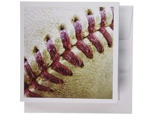 3dRose Closeup Red Seams On Baseball - Greeting Cards, 6 x 6 inches, set of 6 (gc_47841_1) 3dRose Closeup Red Seams On Baseball - Greeting Cards, 6 x 6 inches, set of 6 (gc_47841_1)