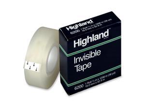 Highland 6200 Invisible Tape, 0.75 Inch x 36 Yards, Matte Highland 6200 Invisible Tape, 0.75 Inch x 36 Yards, Matte
