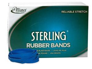 Alliance Rubber 44645 Sterling Rubber Bands Size #64, 1 lb Box Contains Approx. 425 Bands (2 1/2" x 1/4", Blue) Alliance Rubber 44645 Sterling Rubber Bands Size #64, 1 lb Box Contains Approx. 425 Bands (2 1/2" x 1/4", Blue)