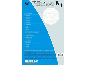 Headline Sign 31742 Stick-On Vinyl Letters and Numbers, White, 1/4-Inch Headline Sign 31742 Stick-On Vinyl Letters and Numbers, White, 1/4-Inch