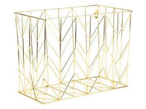 U Brands Hanging File Desk Organizer, Wire Metal, Gold U Brands Hanging File Desk Organizer, Wire Metal, Gold
