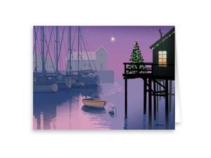 Holiday Marina Nautical Card 18 Cards and Envelopes Holiday Marina Nautical Card 18 Cards and Envelopes