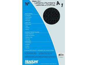 Headline Sign 31811 Stick-On Vinyl Letters and Numbers, Black, 1/2-Inch Headline Sign 31811 Stick-On Vinyl Letters and Numbers, Black, 1/2-Inch