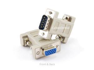 CablesOnline DB9 Male to HD15 VGA Female Multisync Video Adapter (AD-V02) CablesOnline DB9 Male to HD15 VGA Female Multisync Video Adapter (AD-V02)