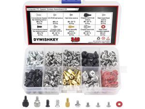 Destop 228 PCs Mudra Crafts Desktop PC Computer Building Case Motherboard Fan Hard Drive Repair Mounting Thumb Screw Washer Assortment Kit