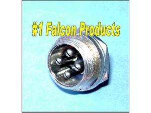 Falcon Products 4 Pin Microphone Panel Jack Plug for CB Ham Radios Falcon Products 4 Pin Microphone Panel Jack Plug for CB Ham Radios
