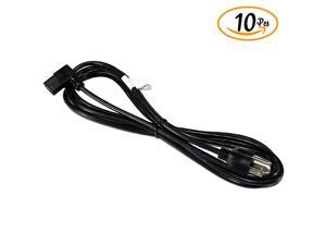 Power Cord - NEMA 5-15P to C13 Right Angle, 18AWG, 10A, 125V, 3-Prong, Black, 10ft (10Pcs) Power Cord - NEMA 5-15P to C13 Right Angle, 18AWG, 10A, 125V, 3-Prong, Black, 10ft (10Pcs)
