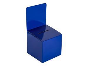 Raffle Box with Removable Header for Tabletop Use Ballot Box 5 Pack, White Ticket Box MCB Suggestion Box Medium Cardboard Box 
