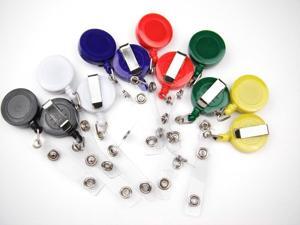 ALL in ONE 12pcs Mixed Color Round Reel Retractable Badge Id Card Key Name Tag Holders with Belt Clip 6 Colors (24pcs Mixed Solid Color) ALL in ONE 12pcs Mixed Color Round Reel Retractable Badge Id Card Key Name Tag Holders with Belt Clip 6 Colors (24pcs Mixed Solid Color)