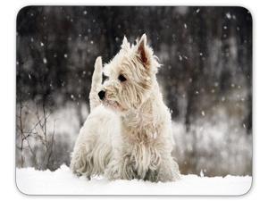 West Highland White Terrier Mouse pad-Non-Slip Rubber Mousepad-Applies to Games,Home, School,Office Mouse pad