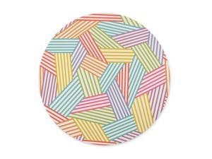 Color interweaving of Lines Mouse pad-Non-Slip Rubber Round Mousepad-Applies to Games,Home, School,Office Mouse pad