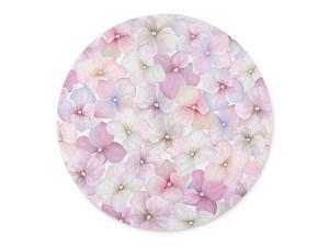 TaiGe Romantic Flowers Mouse pad-Non-Slip Rubber Round Mousepad-Applies to Games,Home, School,Office Mouse pad
