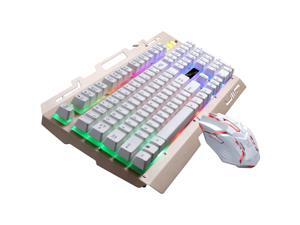Wireless Mouse Keyboard Standard Layout Keyboard G700 USB RGB Backlight Wired Optical Gaming Mouse and Keyboard Set Black Mouse Cable Length: 1.3m Keyboard Cable Length: 1.35m New Bluetooth