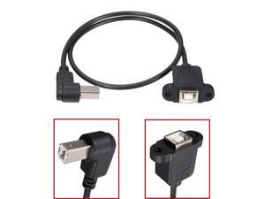 50cm USB 2.0 Elbow B Male to Female Cable USB Type B Wire Socket Printer Panel Mount Extension Cable Connector Adapter 50cm USB 2.0 Elbow B Male to Female Cable USB Type B Wire Socket Printer Panel Mount Extension Cable Connector Adapter