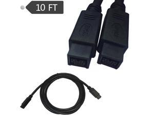 IEEE 1394 Firewire 800 to Firewire 800 Cable, 9 Pin/9Pin Male / Male 10 FT